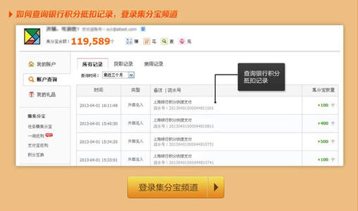 中国银行信用卡积分兑换集分宝