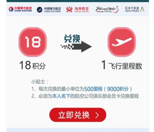 什么信用卡积分兑换里程