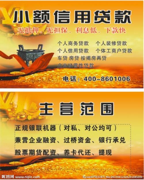信用卡积分兑换名片模板