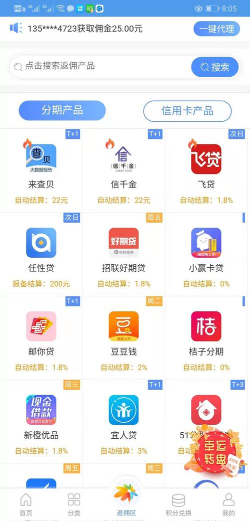 信用卡返佣和积分兑换的金融平台