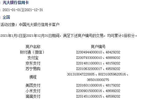 光大信用卡积分兑换中心