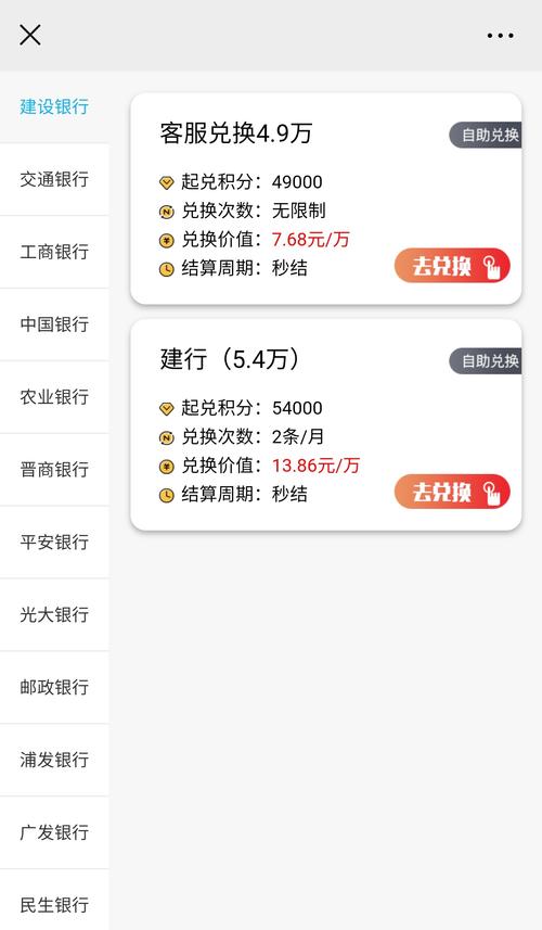 帮用户兑换信用卡积分