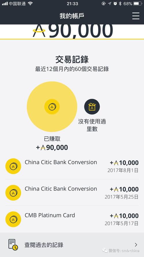 招商银行信用卡积分兑换亚万